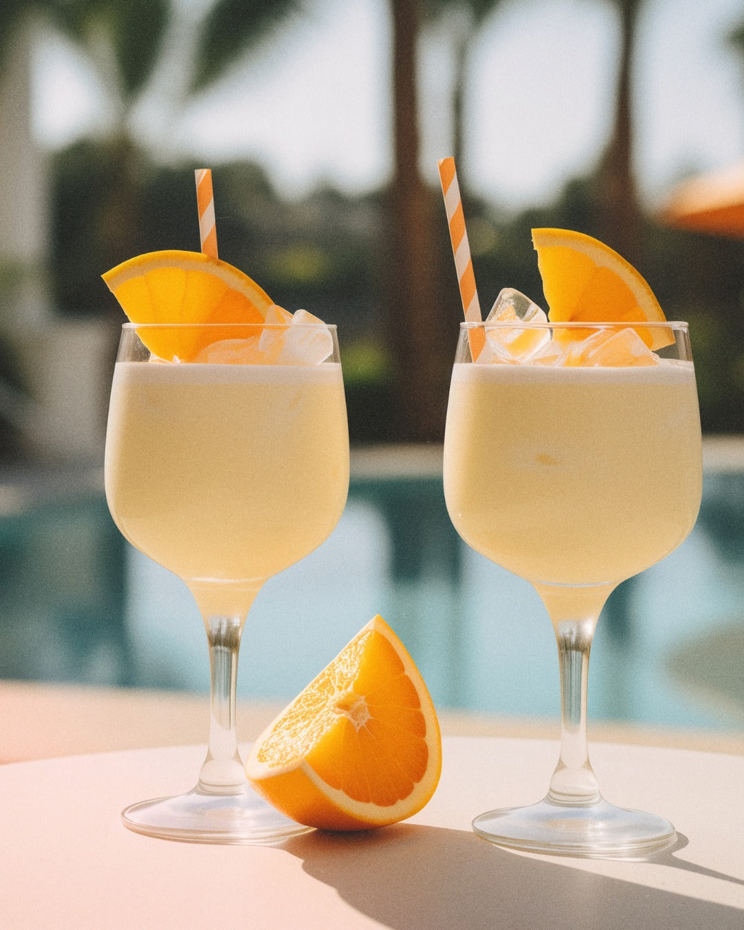 Sunshine Punch Frozen Pina Colada Cocktail